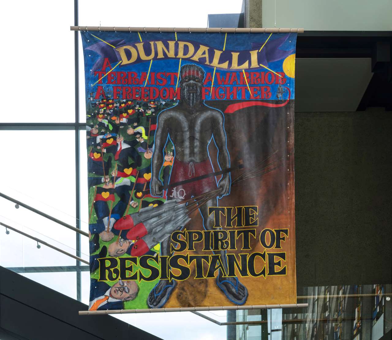 New To The Collection Gordon Hookey ‘dundalli Banner Art Museum University Of Queensland